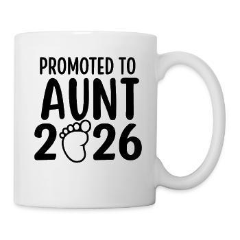 Promoted To Aunt 2026 - Mug - white - Right