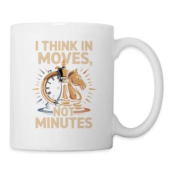 I think In moves, not in minutes Chess motif - Mug - white - Right