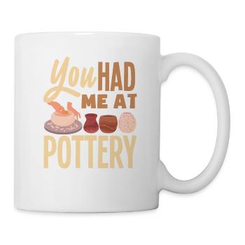 Tu m’as fait aimer les potiers - Mug blanc - blanc - Droite