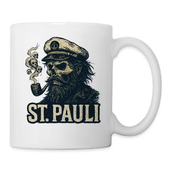 St.Pauli Kiez Hamburg Totenkopf Sankt Pauli - Mug blanc - blanc - Droite