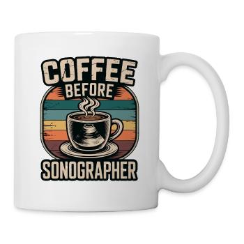 Café échographiste avant Echo Tech Coffee Lover - Mug blanc - blanc - Droite
