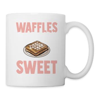 Waffle Costume Sweet Pastry Candy - Mug - white - Right