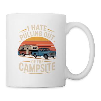 Je déteste me retirer du camping Camping - Mug blanc - blanc - Droite