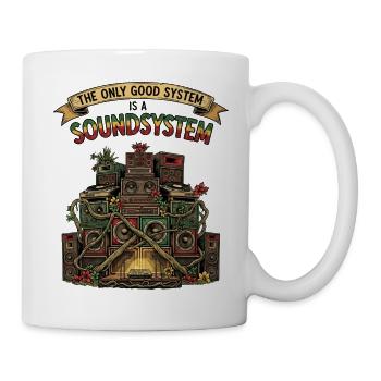 Sound System Collage Dub Reggae - Tasse - Weiß - Rechts