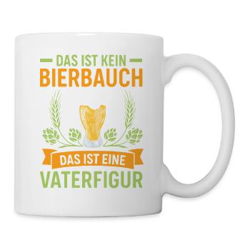Bald Papa DAS IST KEIN BIERBAUCH DAS IST EINE - Tasse - Weiß - Rechts