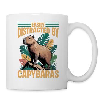 Funny Capybara - Tasse - Weiß - Rechts