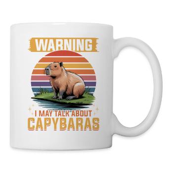 Funny Capybara - Tasse - Weiß - Rechts