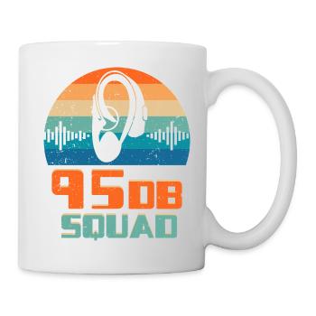 Deaf Deaf Hearing Impairment 95DB Squad - Mug - white - Right
