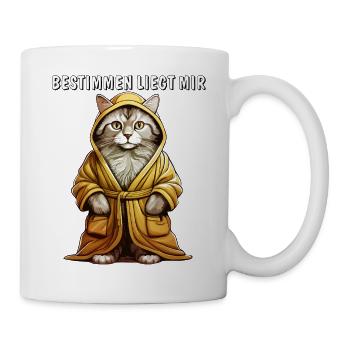 CAT BATHROBE DETERMINING IS MY KEY - Mug - white - Right