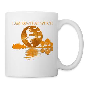 100 pour cent cette sorcière - Mug blanc - blanc - Droite