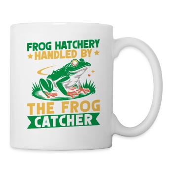Frog Catcher Frog Hatchery Handled By Frog - Tasse - Weiß - Rechts