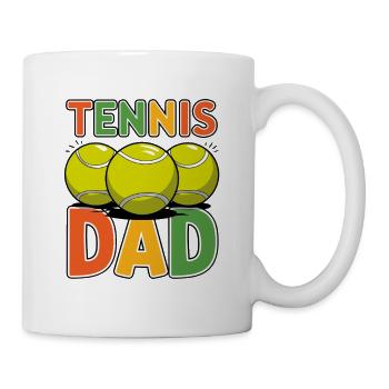 Tennis père drôle balles de tennis conception pour - Mug blanc - blanc - Droite