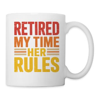 Retired Rente Ruhestand - Tasse - Weiß - Rechts