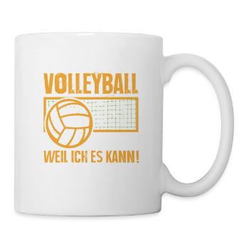 Volleyball Trainer Geschenke Volleyballspieler - Tasse - Weiß - Rechts