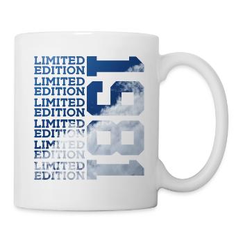 45 ANS ÉDITION LIMITÉE 1981 45E ANNIVERSAIRE - Mug blanc - blanc - Droite
