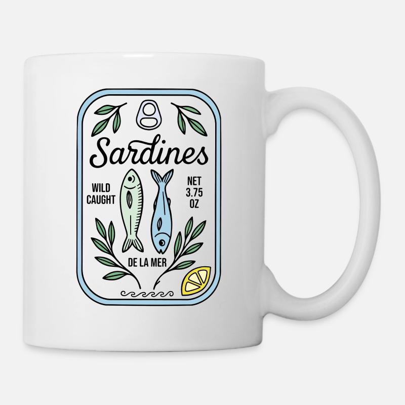 Sardinen - Tasse - Weiß