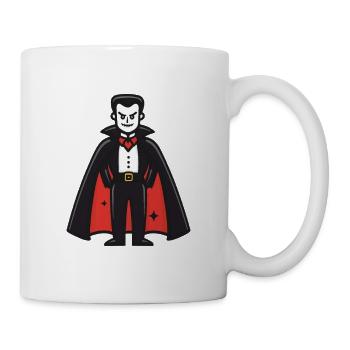 Vampire Halloween Comic Funny - Mug - white - Right