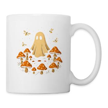 Pilz-Zauber mit Spukgeist - Mug blanc - blanc - Droite