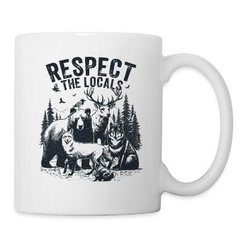 Respect the Locals Animals Forest - Mug - white - Right