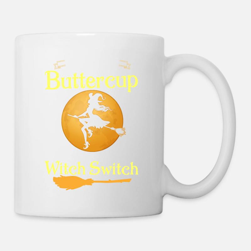 Bouclez votre ceinture bouton d’or Witch Switch Halloween - Mug blanc - blanc