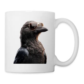 Raven, Crow, Bird, Raven Crow, Jackdaw, Black Raven - Mug - white - Right