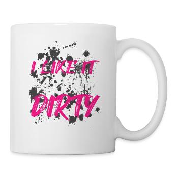 Rapide et sale Schlammlauf Mud Run Muddy Race - Mug blanc - blanc - Droite