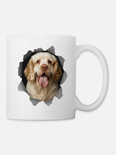 Clumber Spaniel - Tasse - Weiß