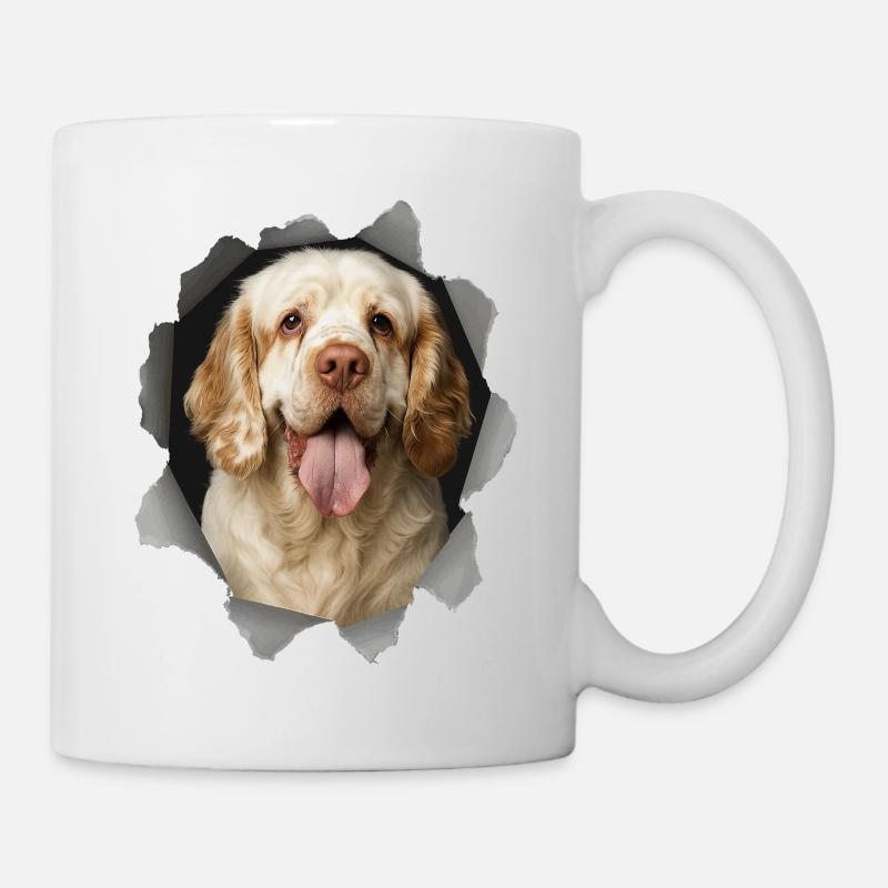 Clumber Spaniel - Tasse - Weiß
