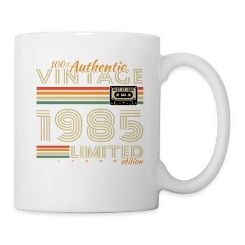 1985 Vintage Retro Geburtstagsgeschenk - Tasse - Weiß - Rechts