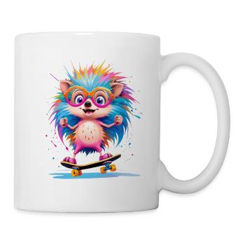 Pate colorée hérisson - Mug blanc - blanc - Droite