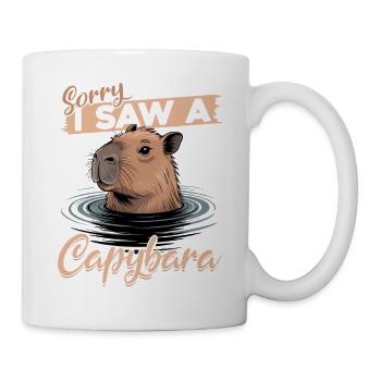 Funny aesthetic Kawaii Capybara - Tasse - Weiß - Rechts
