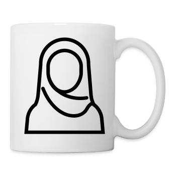femme musulmane - Mug blanc - blanc - Droite