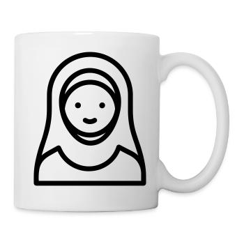 femme musulmane - Mug blanc - blanc - Droite