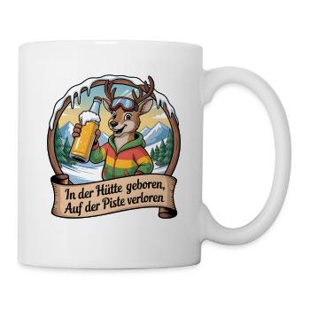 Soirée d’équipe Vacances de ski Ski & Snowboarder Après-ski - Mug blanc - blanc - Droite