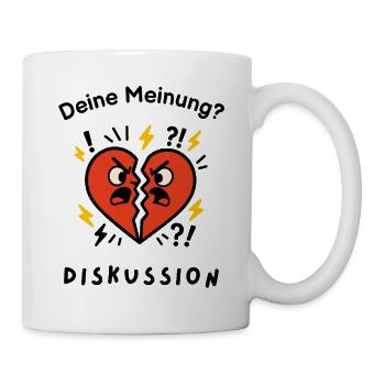 Discussion - Conception d’opinion - Mug blanc - blanc - Droite