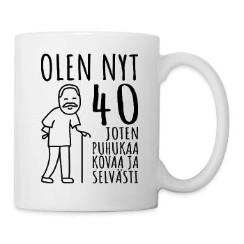 40 Birthday Man 40s I'm 40 Years Old - Mug - white - Right