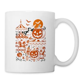 Halloween Pumpkin Carousel - Mug - white - Right