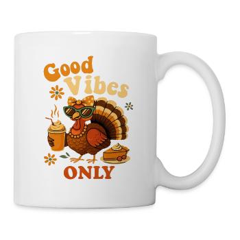 Trinken Kaffee Bow Thanksgiving Damen Türkei - Tasse - Weiß - Rechts