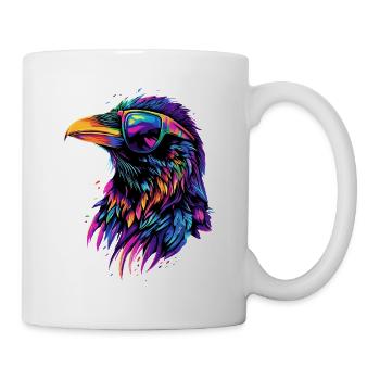 Raven, Crow, Bird, Raven Crow, Jackdaw, Black Raven - Mug - white - Right