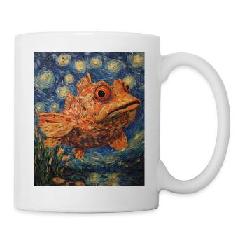 Fish Van Gogh Style - Mug - white - Right