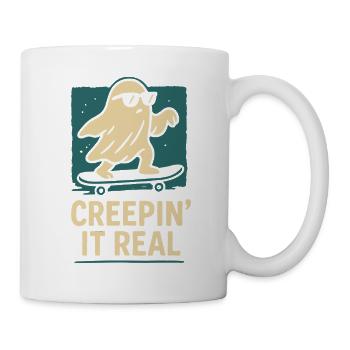 Creepin' It Real Funny Halloween Costume Design - Mug blanc - blanc - Droite