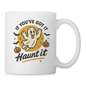Si vous l’avez Hantez-le drôle Costume d’Halloween - Mug blanc - blanc - Droite