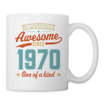 Génial depuis 1970 - Mug blanc - blanc - Droite