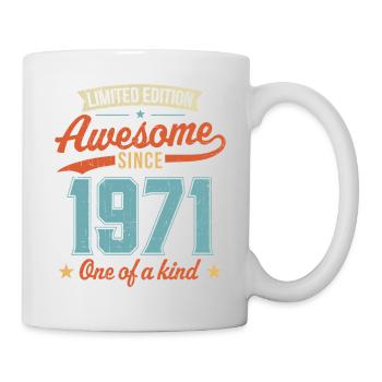 Génial depuis 1971 - Mug blanc - blanc - Droite
