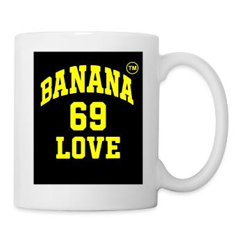 Banana 69 Love Logo - Mug blanc - blanc - Droite