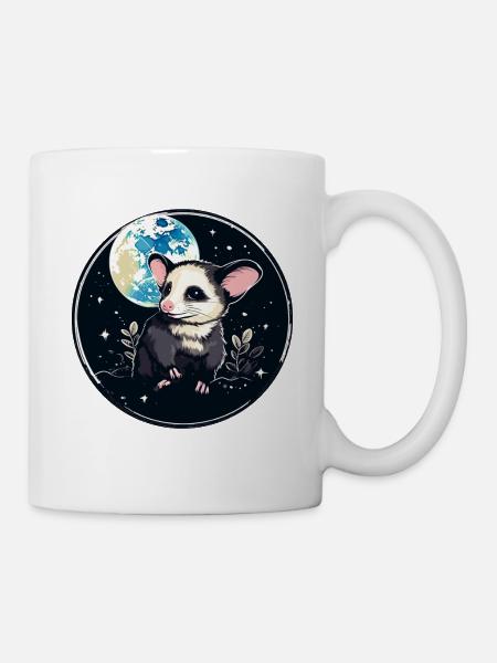 Kosmospossum Mondschein - Tasse - Weiß