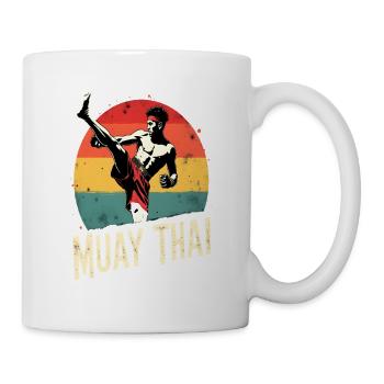 Funny Muay Thai Boxing Muay Thai - Tasse - Weiß - Rechts