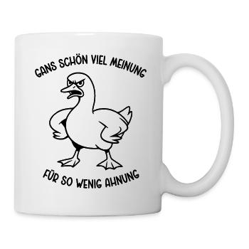Goose a lot of opinion for so little idea - Mug - white - Right