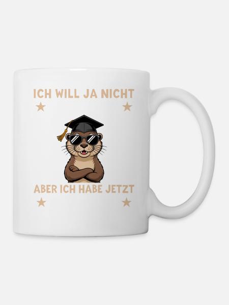 Abschlussprüfung bestanden Otter Matura Abschluss - Tasse - Weiß
