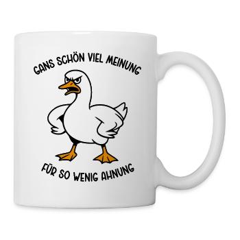 Goose a lot of opinion for so little idea - Mug - white - Right